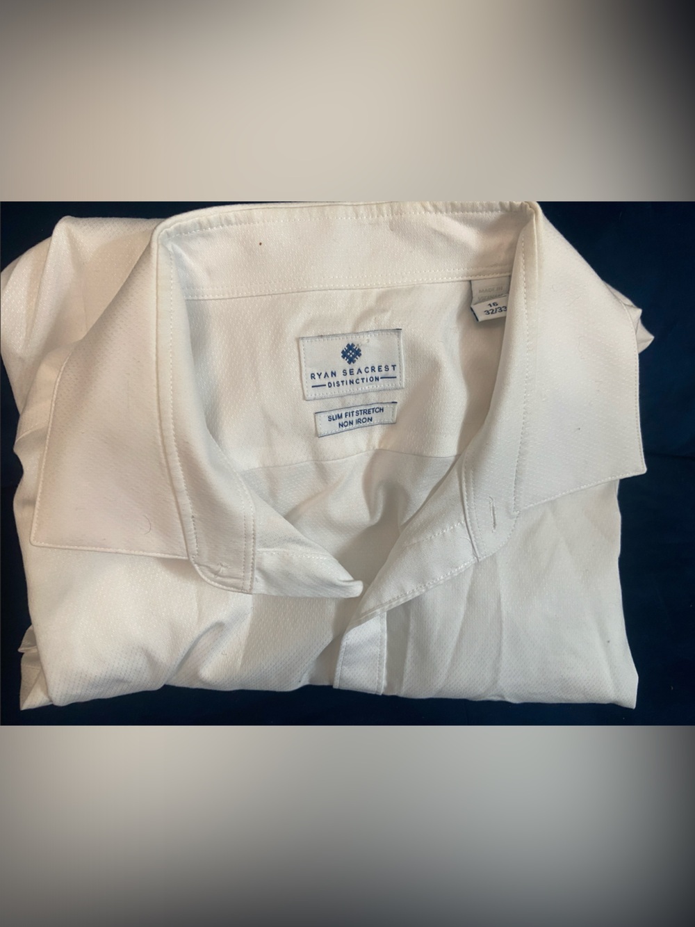 Ryan Seacrest Distinction Men's White Dress Shirt